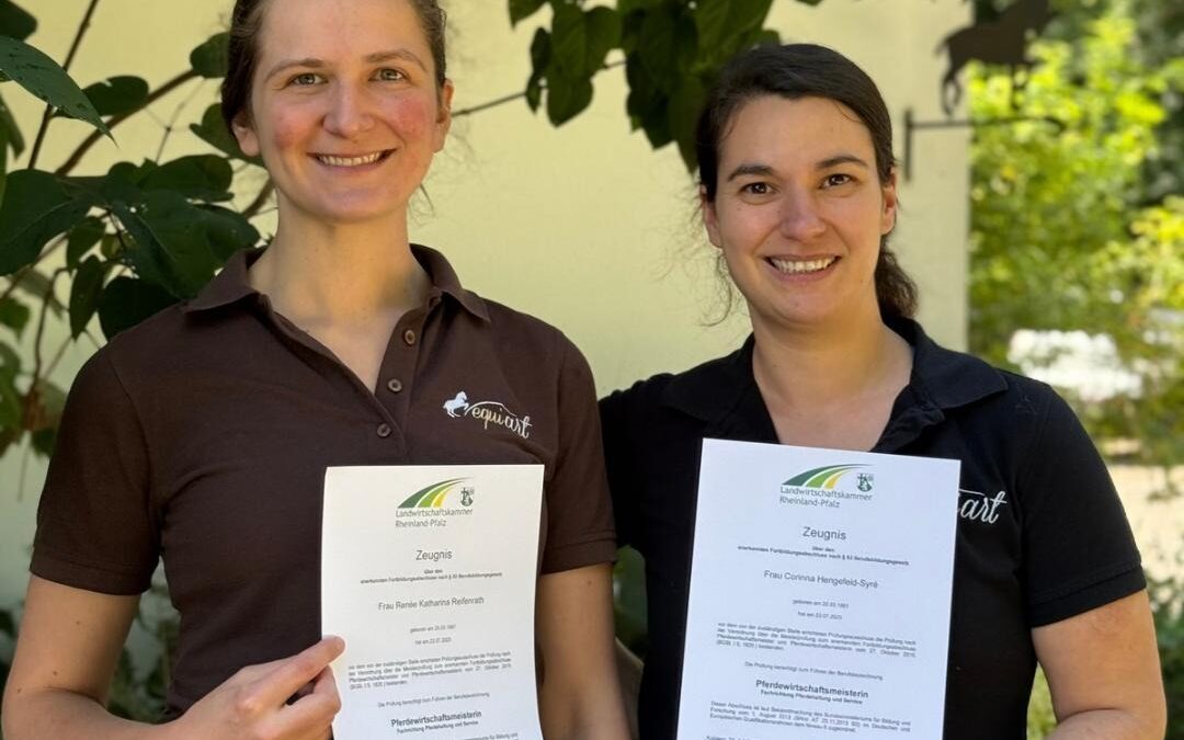 Wir sind Pferdewirtschaftsmeisterinnen! 🎉